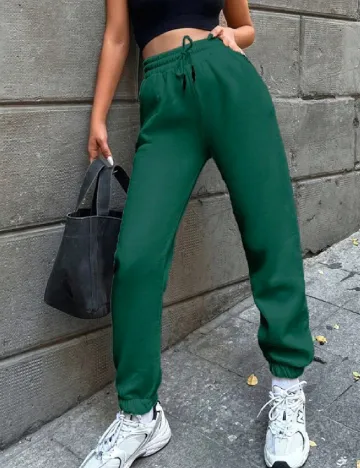 Pantaloni SHEIN, verde Verde