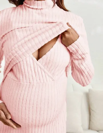 Rochie medie SHEIN Maternity, roz Roz