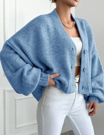 Cardigan SHEIN, albastru Albastru