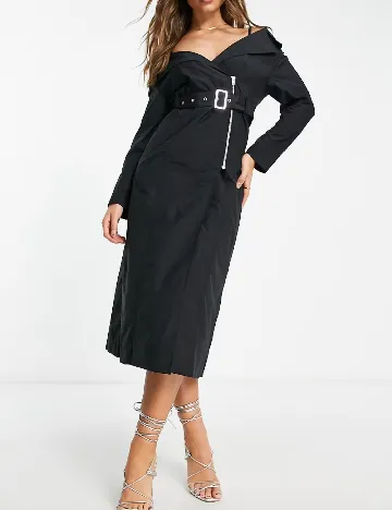 Rochie medie & other stories, negru Negru