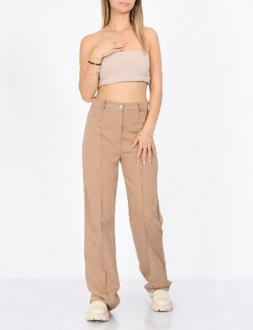 Pantaloni SHEIN, maro