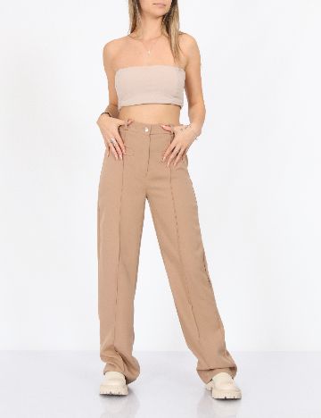 Pantaloni SHEIN, maro