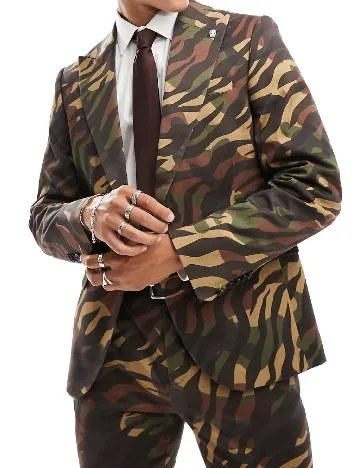 Sacou TWISTED TAILOR, army Mix culori