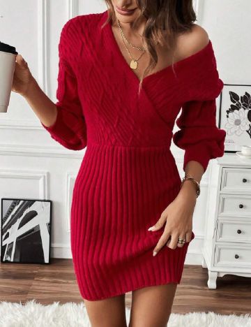 Rochie scurta SHEIN, rosu