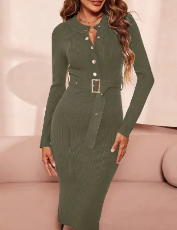 Rochie medie SHEIN, verde Verde