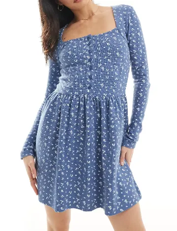 Rochie scurta ASOS, albastru Albastru