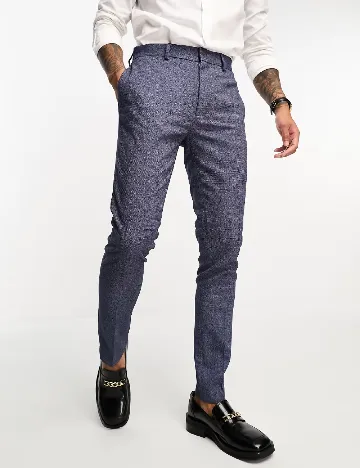 Pantaloni ASOS, albastru Albastru