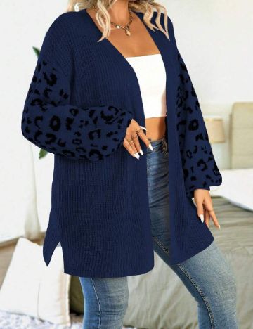 Cardigan SHEIN CURVE, bleumarin