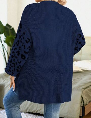 Cardigan SHEIN CURVE, bleumarin