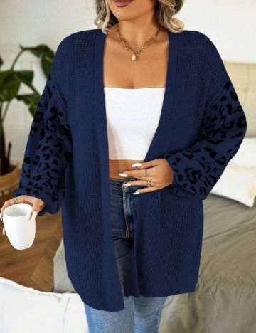 Cardigan SHEIN CURVE, bleumarin