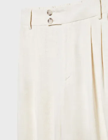 Pantaloni Stradivarius, crem Crem