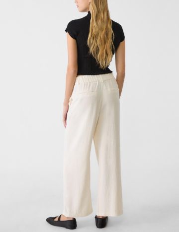 Pantaloni Stradivarius, crem