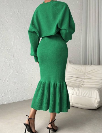 Rochie lunga SHEIN, verde