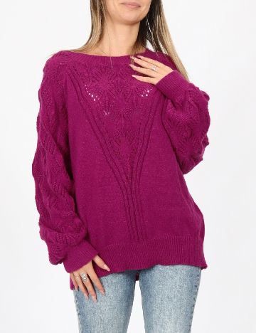 Pulover SHEIN, magenta