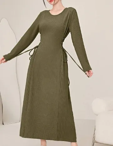 Rochie lunga SHEIN, verde Verde