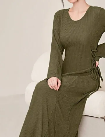 Rochie lunga SHEIN, verde Verde