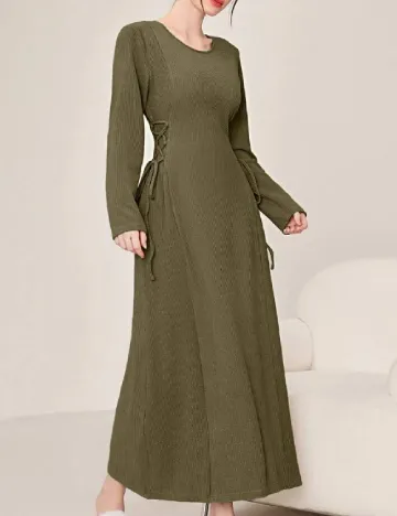 Rochie lunga SHEIN, verde Verde