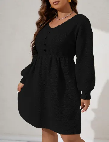 Rochie scurta SHEIN CURVE, negru Negru