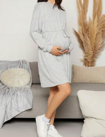 Rochie scurta SHEIN Maternity, gri Gri