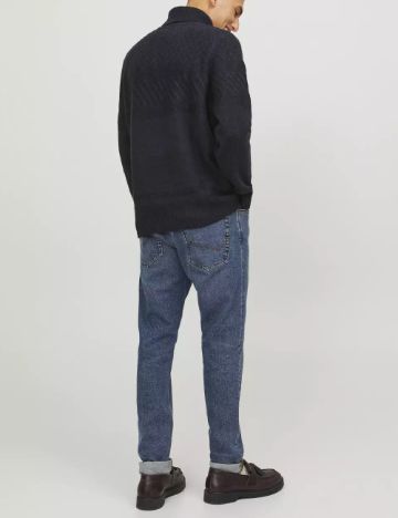 Pulover Jack&Jones, bleumarin inchis