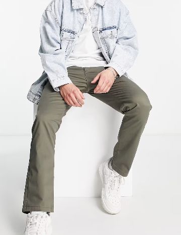 Pantaloni Pull&Bear, kaki