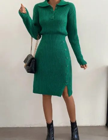 Rochie scurta SHEIN, verde Verde