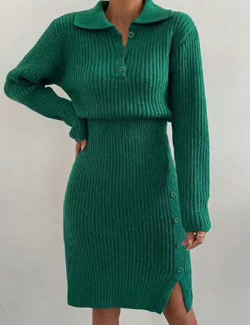 Rochie scurta SHEIN, verde Verde