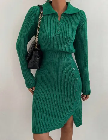 Rochie scurta SHEIN, verde Verde