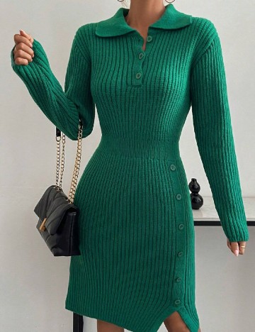 Rochie scurta SHEIN, verde