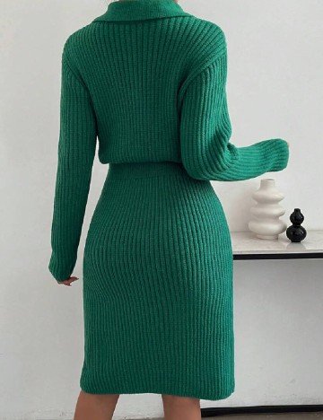 Rochie scurta SHEIN, verde