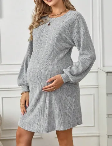 Rochie scurta SHEIN Maternity, gri Gri