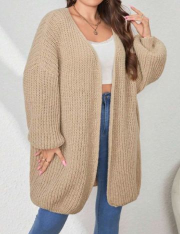 Cardigan SHEIN CURVE, crem