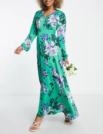 Rochie lunga Liquorish, verde Verde