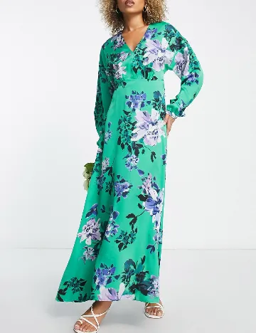 Rochie lunga Liquorish, verde Verde