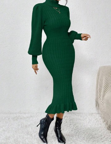 Rochie medie SHEIN, verde