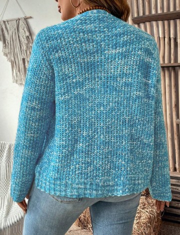 Cardigan SHEIN CURVE, albastru