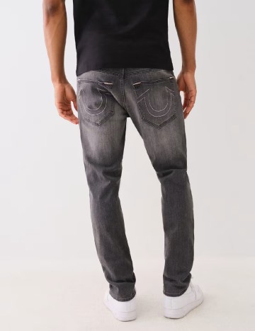 Blugi True Religion, gri deschis