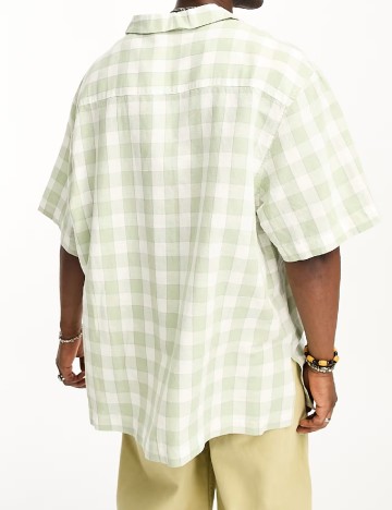 Camasa Oversize Asos Plus Size Men, verde