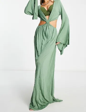 Rochie lunga ASOS, verde Verde