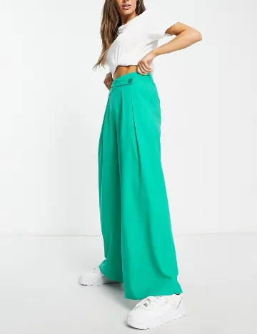 Pantaloni Stradivarius, verde Verde