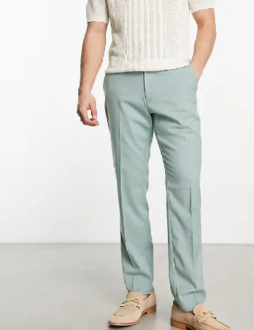 Pantaloni New look, verde deschis Verde