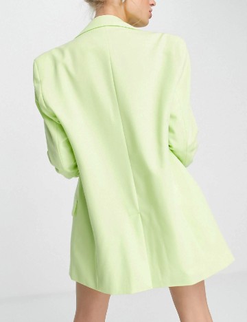 Sacou Oversize Bershka, verde