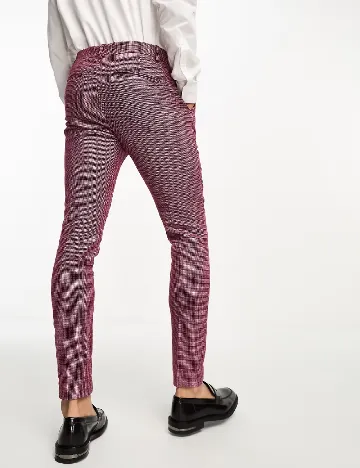 Pantaloni ASOS, visiniu Rosu