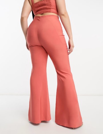 Pantaloni ASOS Curve, roz