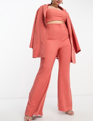 Pantaloni ASOS Curve, roz