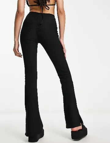 Pantaloni Bershka, negru Negru