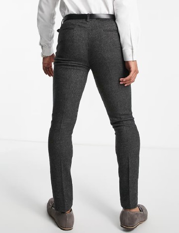 Pantaloni ASOS, gri inchis