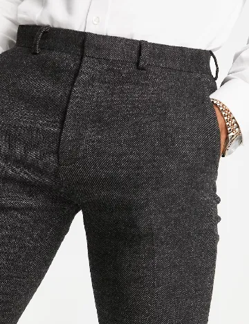 Pantaloni ASOS, gri inchis Gri