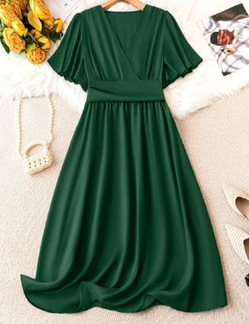 Rochie medie SHEIN CURVE, verde