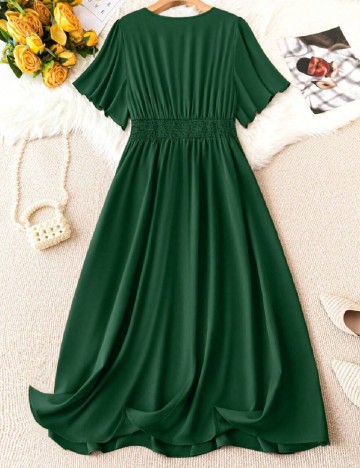 Rochie medie SHEIN CURVE, verde